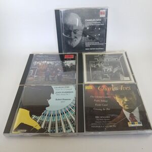 Vintage Charles Ives CD Lot Of 5 String Quartet Symphony Piano Classical Music